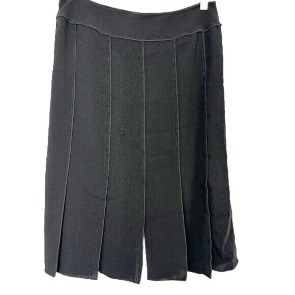 Drama  Paneled Black Knit Slit  bottom Vtg - Picture 1 of 14